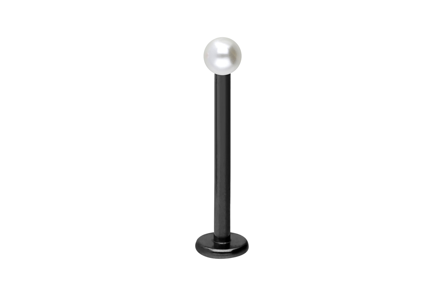 Titan Labret Piercing SYNTHETISCHE PERLE